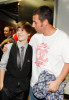 Justin Bieber backstage during the 52nd Annual GRAMMY Awards held at Staples Center on January 31st 2010 in Los Angeles California with Adam Sandler