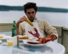 Robert Pattinson photo shoot of December 2009 issue of Vanity Fair Magazine eating a meal 10