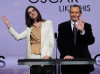 Anne Hathaway and Tom Sherak speak at the 82nd Academy Awards nominations announcement held at the Samuel Goldwyn Theater on February 2nd 2010 in Beverly Hills 7