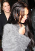 Lindsay Lohan seen walking towards Madeo wearing a stylish gray fur coat on February 4th 2010 in Hollywood 8