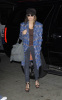 Fergie spotted arriving at LAX International Airport on February 3rd 2010 wearing a long blue knit coat 3