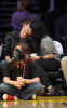 Zac Efron and  Vanessa Hudgens seen together on February 3rd 2010 at the Los Angeles Lakers game 4