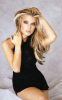 Jessica Simpson photoshoot in a black stylish dress 1