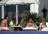 Courteney Cox with Jennifer Aniston spotted at the pool side with friends during Jens 41st birthday on February 5th 2010 in Cabo San Lucas Mexico 3