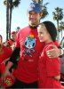 Dianna Agron and Josh Duhamel spotted together at The Youth Run For Haiti on January 23rd 2010 in Santa Monica 2