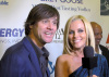 Jim Carrey and Jenny McCarthy together hosting the 4th annual Saturday Night Spectacular celebration on February 6th 2010 at The Bank of America Tower in Miami 2