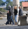 Leonardo DiCaprio and Bar Refaeli seen together on February 7th 2010 while visiting the historical ruins of Pompeii 4