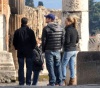 Leonardo DiCaprio and Bar Refaeli seen together on February 7th 2010 while visiting the historical ruins of Pompeii 2