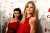 Kim Kardashian with Heidi Klum backstage at the Heart Truth Fall 2010 Fashion Show during Mercedes Benz Fashion Week at The Tent at Bryant Park on February 11th 2010 in New York City 1