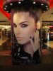 Lara Scandar cd singing event picture of her huge entrance wall poster at Virgin Mega Stores on February 3rd 2010 in Cairo Egypt