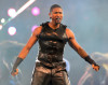 Usher performing at the NBA All Star Game held at Cowboys Stadium on February 14th 2010 in Arlington Texas 6