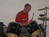 Mehdi Bahmed playing the drums