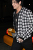 Adam Lambert leaves Bardot lounge and grabs a cab with his friends on February 18th 2010 in Los Angeles California 2