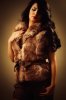 Asmae Mahalawi from Tunisia professional photo shoot wearing a fur coat