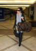 Kim Kardashian spotted on February 21st 2010 while departing from Los Angeles International Airport 5