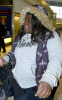 Gabourey Sidibe spotted on February 22nd 2010 while arriving at Heathrow International Airport in London England 2