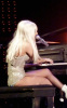 Lady Gaga picture on February 18th 2010 while performing at the Manchester Evening News Arena 1