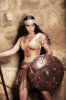 Haifa Wehbe picture of Enta Tani video clip released in February 2010 wearing a worrier outfit