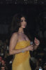 Haifa Wehbe photo while performing on stage at her 2010 valentines concert wearing a yellow dress 5