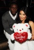 Kim Kardashian with her boyfriend Reggie Bush at The Queen Of Hearts Ball held on February 13th 2010 at LAVO in Las Vegas 3