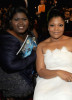 Gabourey Sidibe and MoNique at the 41st NAACP Image awards held at The Shrine Auditorium on February 26th 2010 in Los Angeles California 1