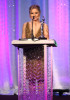 Kristen Bell speaks onstage during the 12th Annual Costume Designers Guild Awards with Presenting Sponsor Swarovski held on February 25th 2010 at The Beverly Hilton hotel in California 1