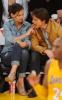 Tom Cruise and Katie Holmes spotted together on March 19th 2010 at the Los Angeles Lakers game 4