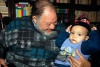 Egyptian Actor Yahia Al Fakhrani with his grand child