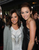 Ashley Tisdale and Miley Cyrus at The Last Song movie premiere on March 25th 2010 at ArcLight Hollywood in Los Angeles 1