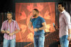 picture of the seventh prime of star academy 7 on April 2nd 2010 with Ramy Ayyach singing live with both Mohammad Ali from Egypt and Mohamad Ramadan from Jordan