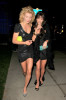 AnnaLynne McCord seen with her sister Angel on April 3rd 2010 as they arrive to BOA Steakhouse for a dinner together 3