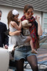 Katie Holmes spotted with her sweet daughter Suri Cruise as they were leaving their New York apartment on April 4th 2010 to get lunch at City Bakery 8