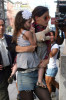 Katie Holmes spotted with her sweet daughter Suri Cruise as they were leaving their New York apartment on April 4th 2010 to get lunch at City Bakery 5