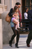 Katie Holmes spotted with her sweet daughter Suri Cruise as they were leaving their New York apartment on April 4th 2010 to get lunch at City Bakery 1