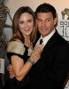 Emily Deschanel and David Boreanaz arrive at Fox TVs celebration of Bones 100th episode at 650 North on April 7th 2010 in Los Angeles 2