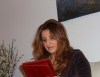 Iraqi singer Shatha Hassoun pictures as she receivs gifts from her own fan club 4