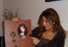 Iraqi singer Shatha Hassoun pictures as she receivs gifts from her own fan club 1