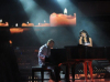 picture on April 9th 2010 from the 8th prime of Star Academy seven of Rahma Reyadh from Iraq singing with the piano along with Mr Michel Fadel playing the instrument live on stage