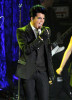 Adam Lambert performs onstage at the 21st Annual GLAAD Media Awards held at Hyatt Regency Century Plaza on April 17th 2010 in Century City 9