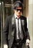 Adam Lambert spotted on March 26th 2010 as walks through an alley in London 3