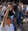 Rihanna spotted cheering her boyfriend at a game on April 13th 2010 at Dodgers statium in Los Angeles 2