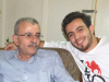 Basel Khoury at his house after reaching back amman when he left star academy season seven with his father