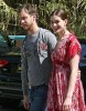 Anne Hathaway seen with her boyfriend Adam Shulman while wearing ared casual maxi dress on April 9th 2010 in Studio City 1