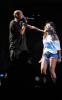 Beyonce and Jay Z were spotted singing together on stage on April 16th 2010 at Coachella Festival in Indio California 2