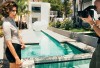 Eva Longoria Parker behind the scenes of a photo shoot held at a private Malibu mansion in the Santa Monica for a Allure Magazine 1