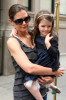 Katie Holmes and daughter Suri Cruise are spotted together on April 11th 2010 as they leave their New York City apartment building 5