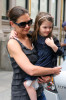 Katie Holmes and daughter Suri Cruise are spotted together on April 11th 2010 as they leave their New York City apartment building 6