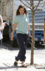 Katie Holmes spotted walking the streets on April 7th 2010 as she makes her way to the filming set of the new movie Son of No One 2