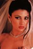 Haifa Wehbe old picture as a previous model wearing a wedding dress