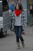 Selena Gomez picture on April 7th 2010 as she leaves the Wizards of Waverly Place event then heads to MTV studios 1